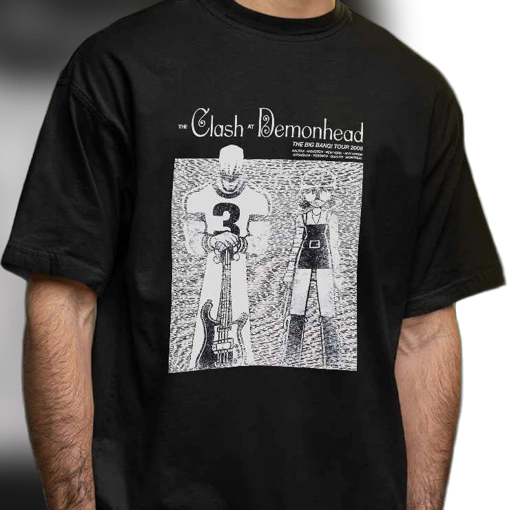 The Clash at Demonhead The Big Bang Tour 2006 Tee Scott Pilgrim Band Graphic T-Shirt