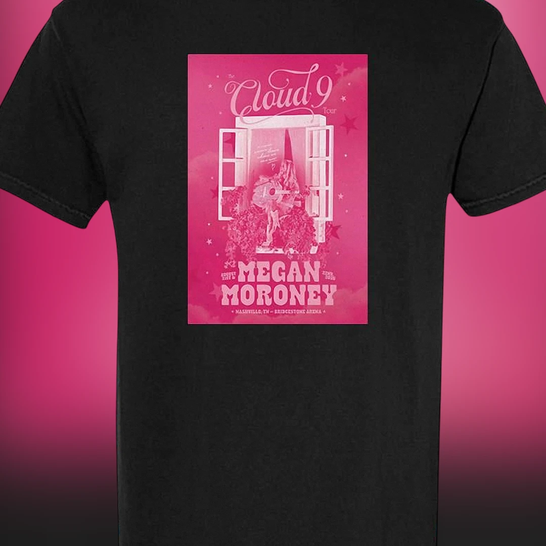 The Cloud 9 Tour Megan Moroney Nashville TN Tee, Bridgestone Arena Concert Graphic T-Shirt