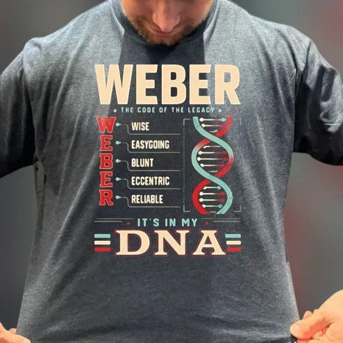 The Code of the Legacy It's in My DNA Tee, Personalized Name Acronym Heritage Graphic Shirt Gift