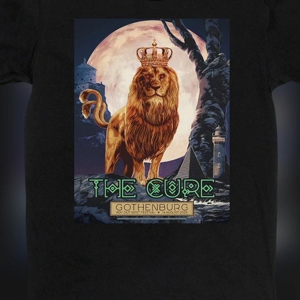The Cure Gothenburg Way Out West 2026 Concert Tee, August 14 Sweden Music Festival Souvenir Graphic Tee