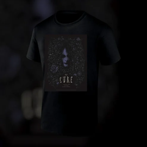 The Cure Robert Smith Vilnius Kalnu Parkas 2016 Goth Rock Concert Tee