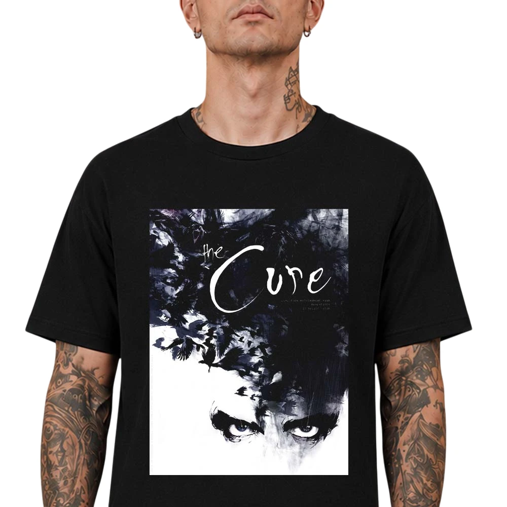 The Cure Tee Robert Smith Band Graphic T-Shirt, Vintage Post-Punk Goth Rock Music Shirt Gift