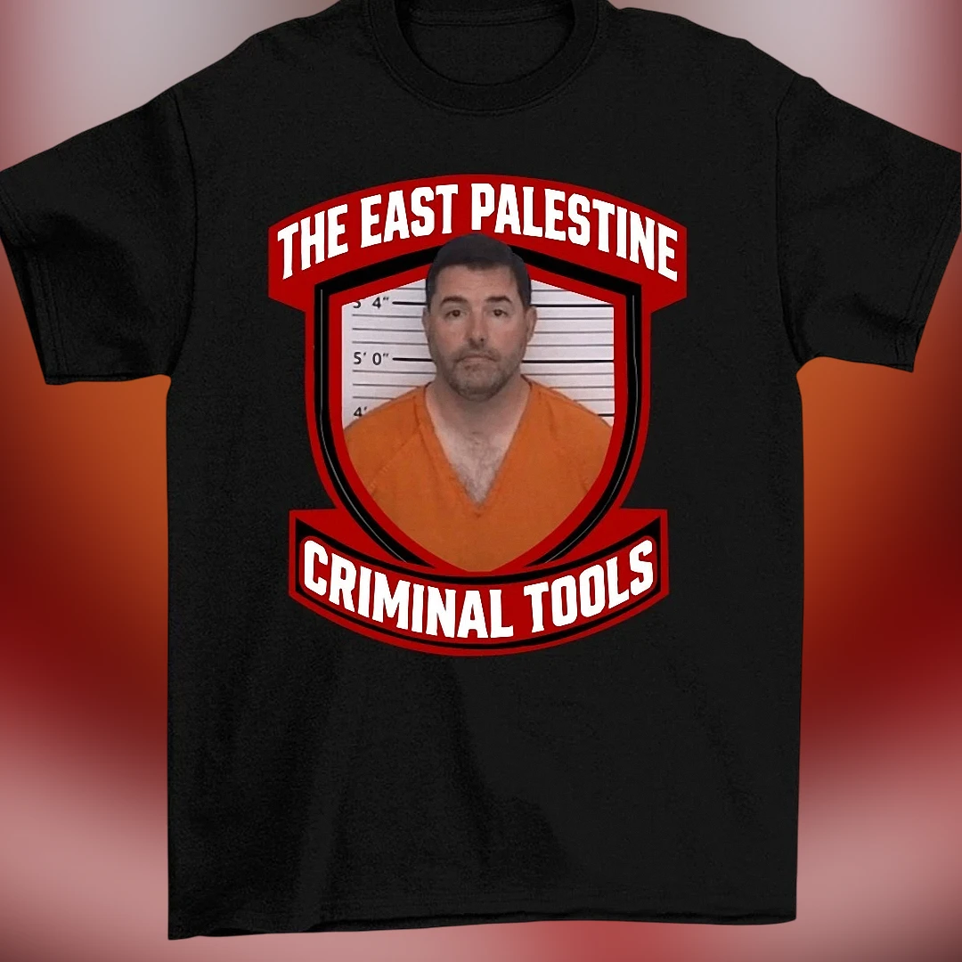 The East Palestine Criminal Tools Tee Funny Jed York Mugshot Graphic T-Shirt