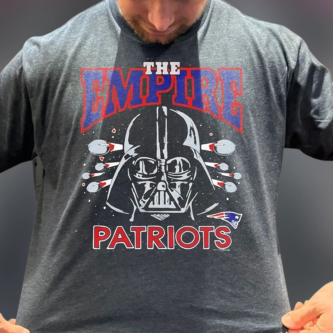 The Empire Patriots Tee Darth Vader Star Wars Football Fan Graphic T-Shirt