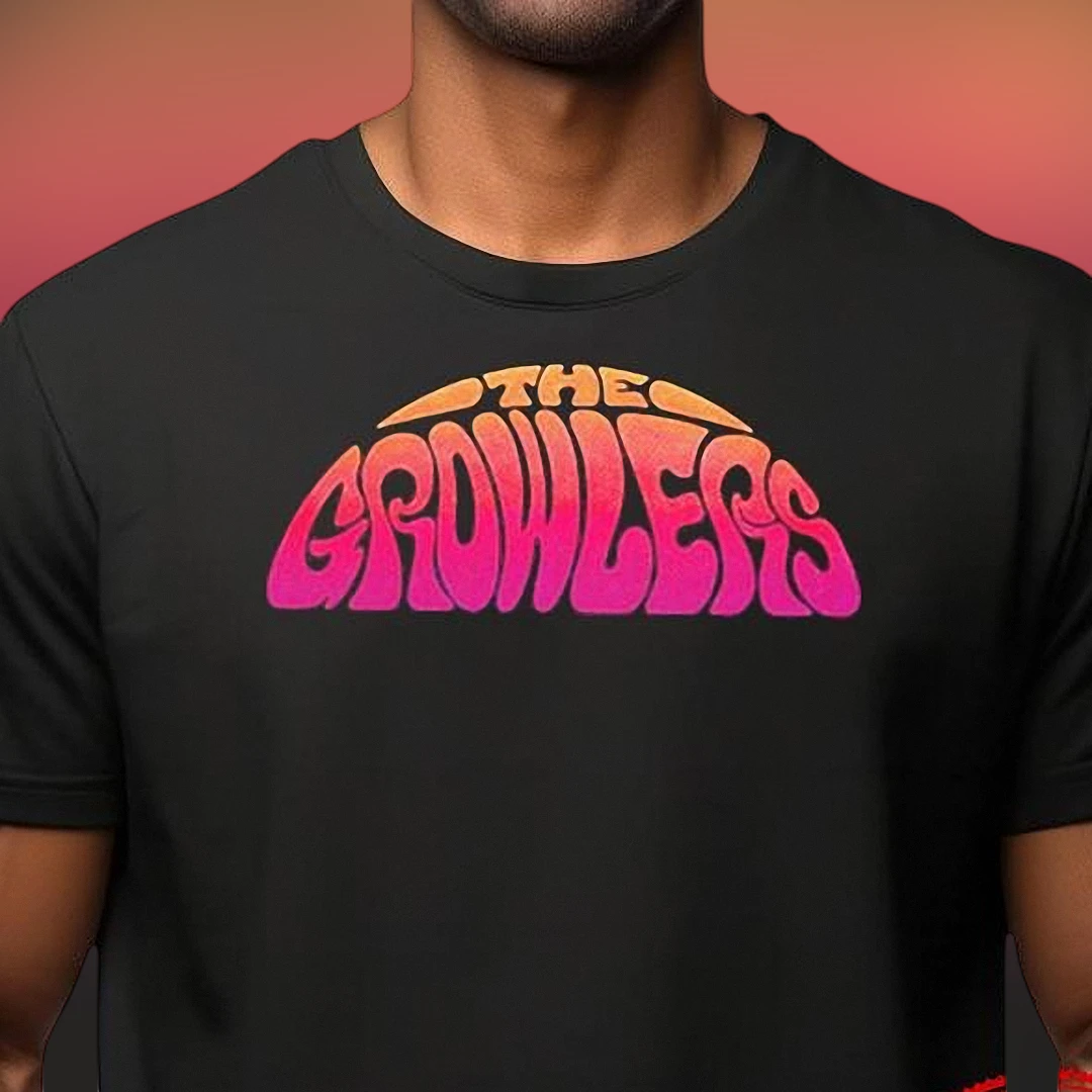 The Growlers Band Tee Vintage Psychedelic Retro Graphic T-Shirt for Music Fans