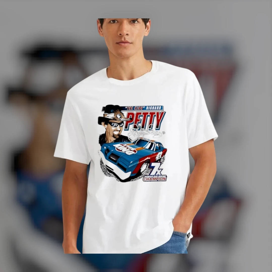 The King Richard Petty 7X NASCAR Cup Series Champion Vintage Racing Tee