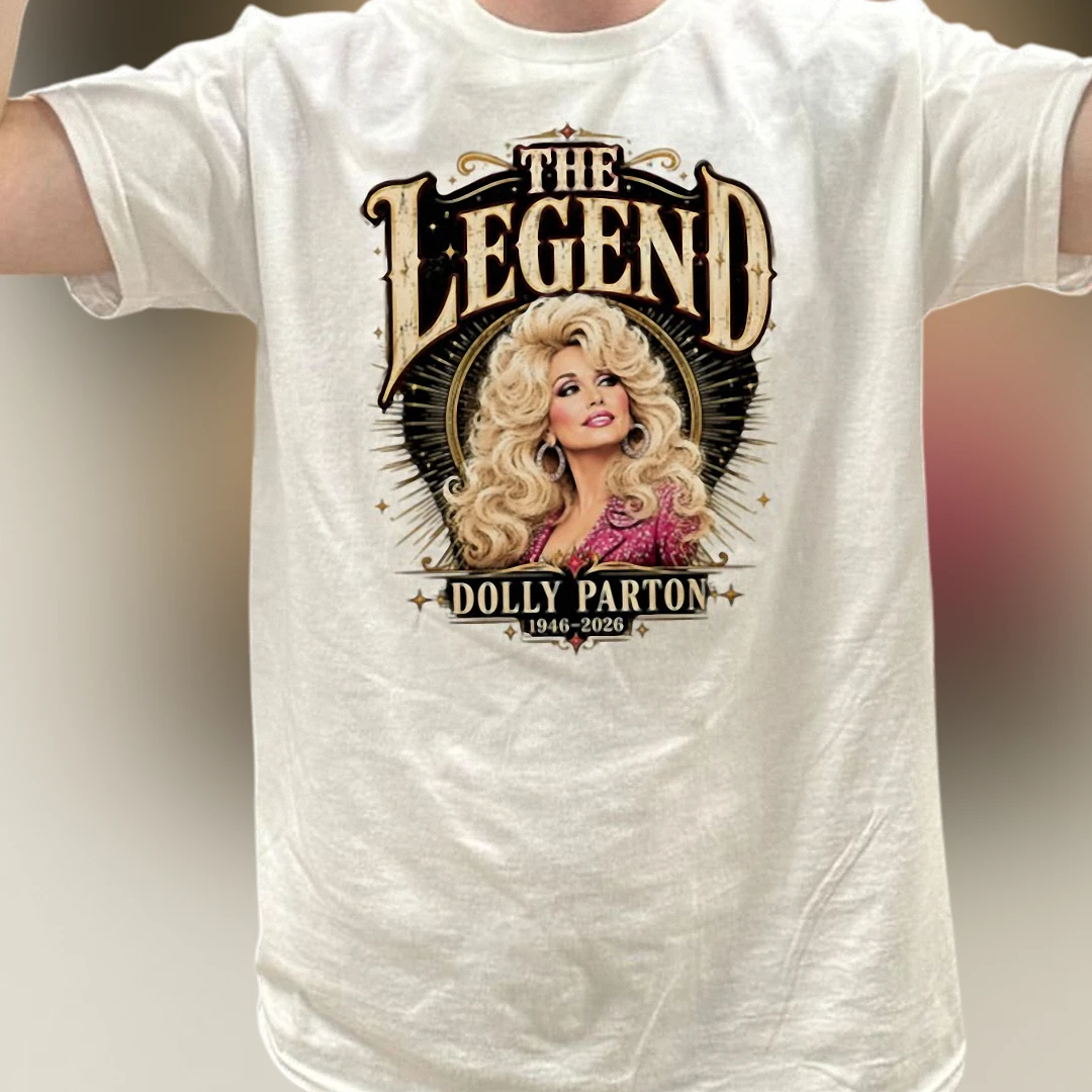 The Legend Dolly Parton 1946-2026 Tee Vintage Country Music Graphic T-Shirt