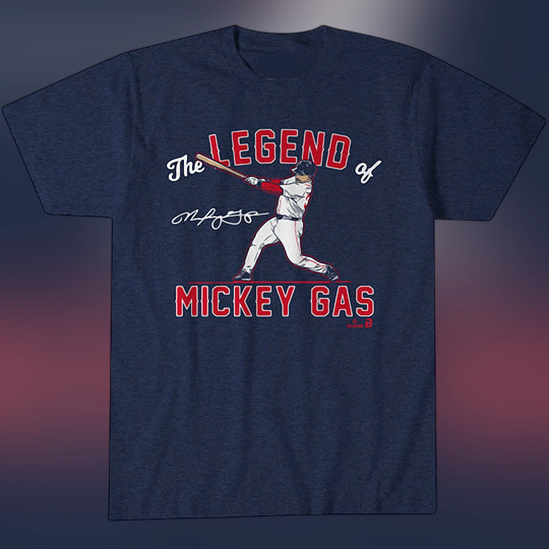 The Legend of Mickey Gas Tee, Vintage Baseball Player Graphic T-Shirt Gift for Sports Fans
