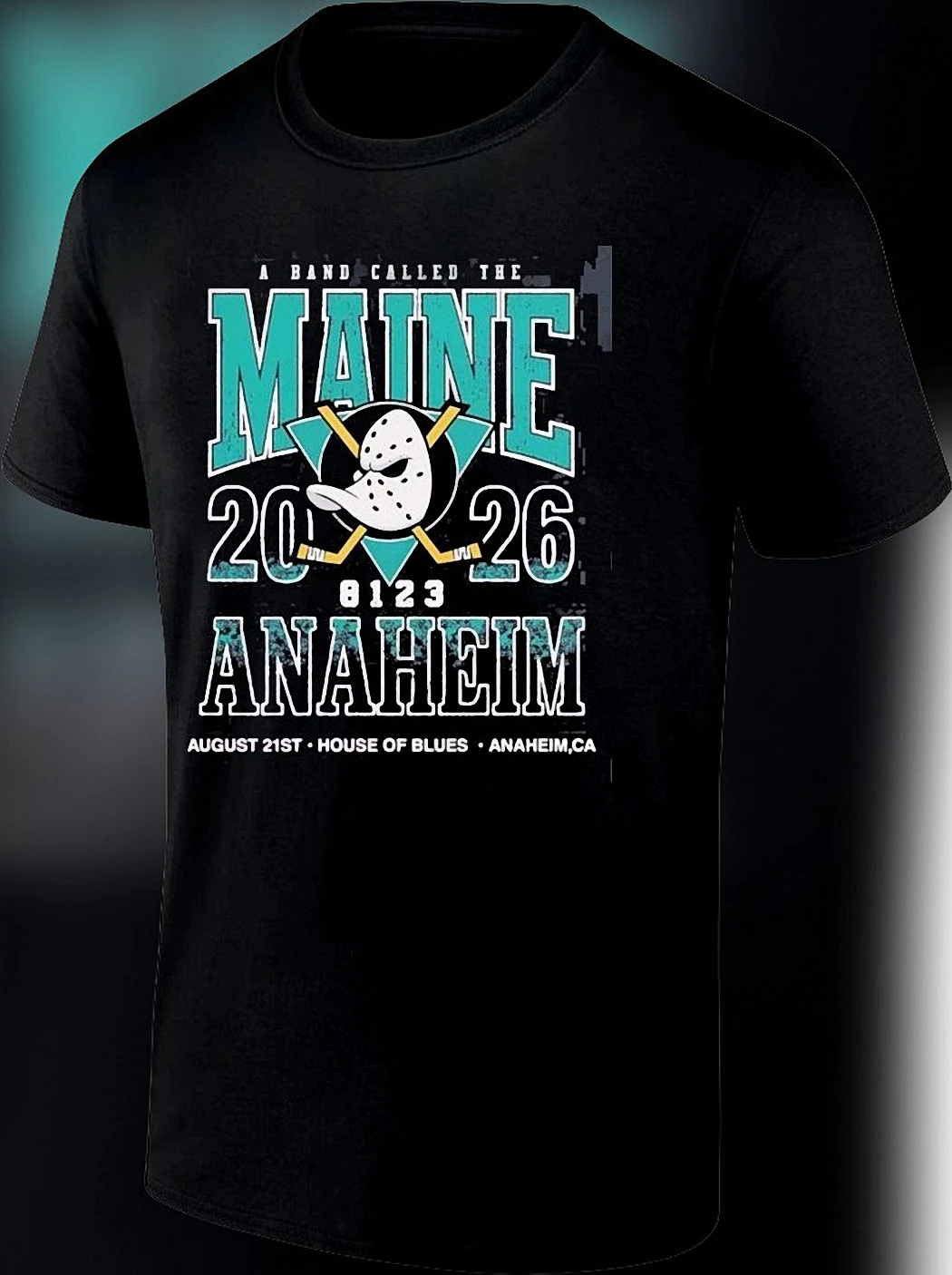 The Maine Anaheim 2026 House Of Blues Concert Tee, August 21 Live Tour Date Graphic Shirt