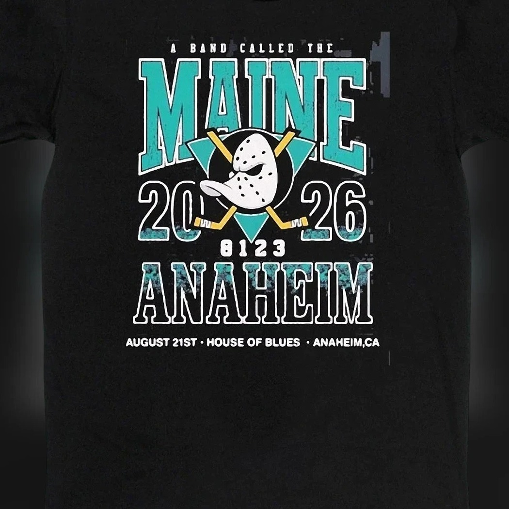 The Maine Anaheim Aug 21 2026 Tee, House of Blues Concert Tour Graphic Shirt
