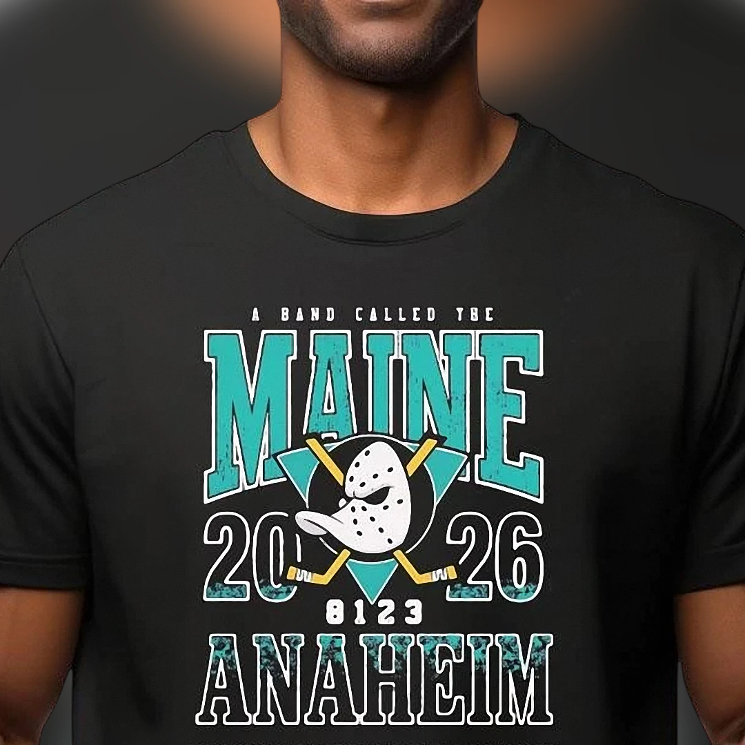 The Maine Anaheim Hockey Graphic Tee, A Band Called The Maine Vintage Concert Tour Shirt, Indie Emo Music Fan Gift