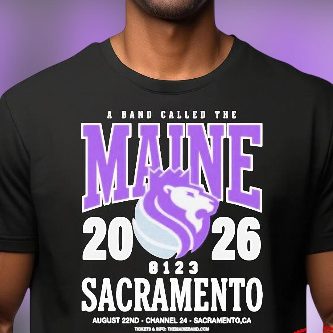 The Maine Sacramento 2026 Concert Tee Channel 24 Tour Merch T-Shirt