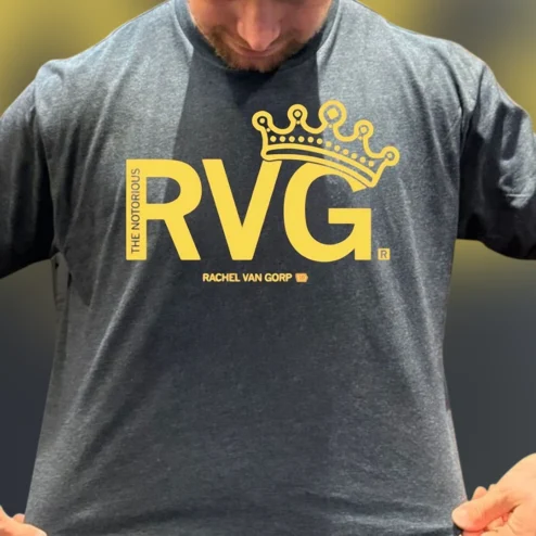 The Notorious RVG Rachel Van Gorp Tee Fan Sport Athlete Crown Graphic T-Shirt