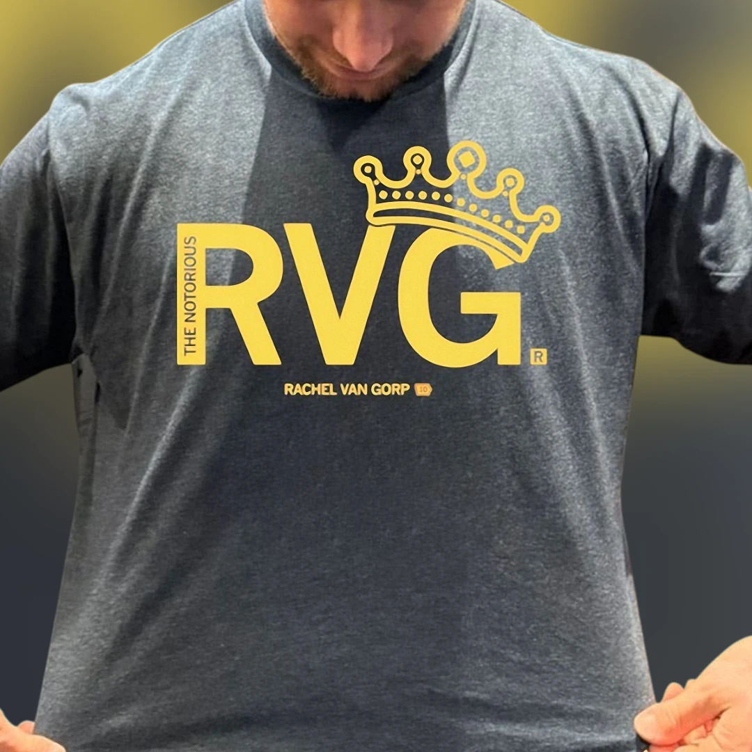 The Notorious RVG Rachel Van Gorp Tee Fan Sport Athlete Crown Graphic T-Shirt