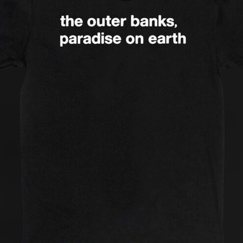 The Outer Banks Paradise on Earth Tee, OBX Beach Vacation Souvenir Graphic Shirt, North Carolina Coastal Gift