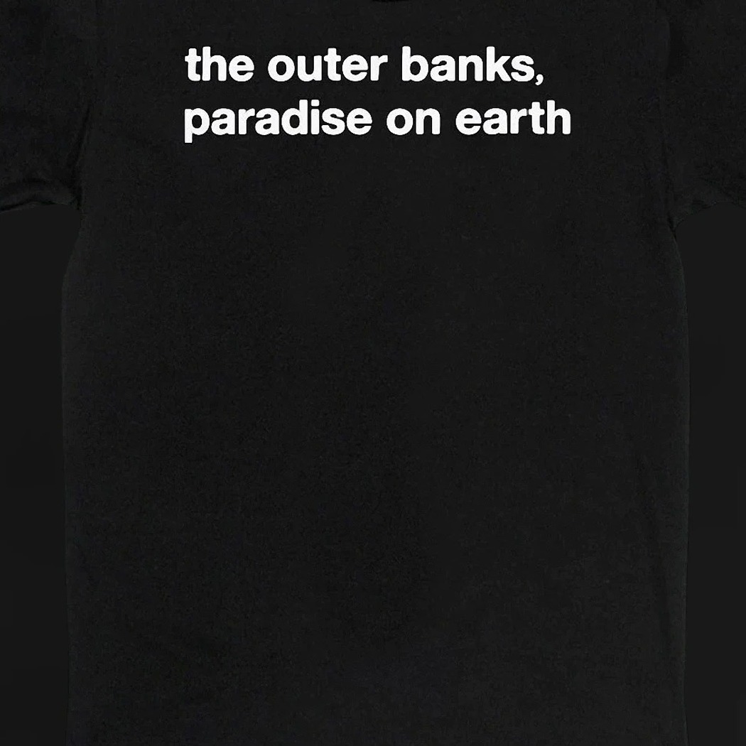 The Outer Banks Paradise on Earth Tee, OBX Beach Vacation Souvenir Graphic Shirt, North Carolina Coastal Gift