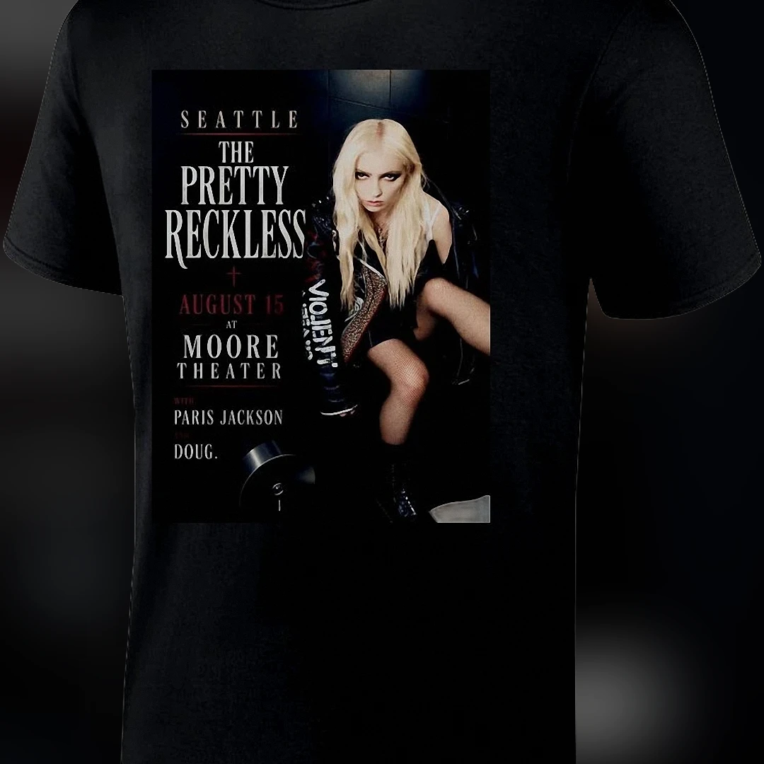 The Pretty Reckless Seattle Moore Theater Concert Tee, Taylor Momsen August 15 2026 Tour Graphic Shirt