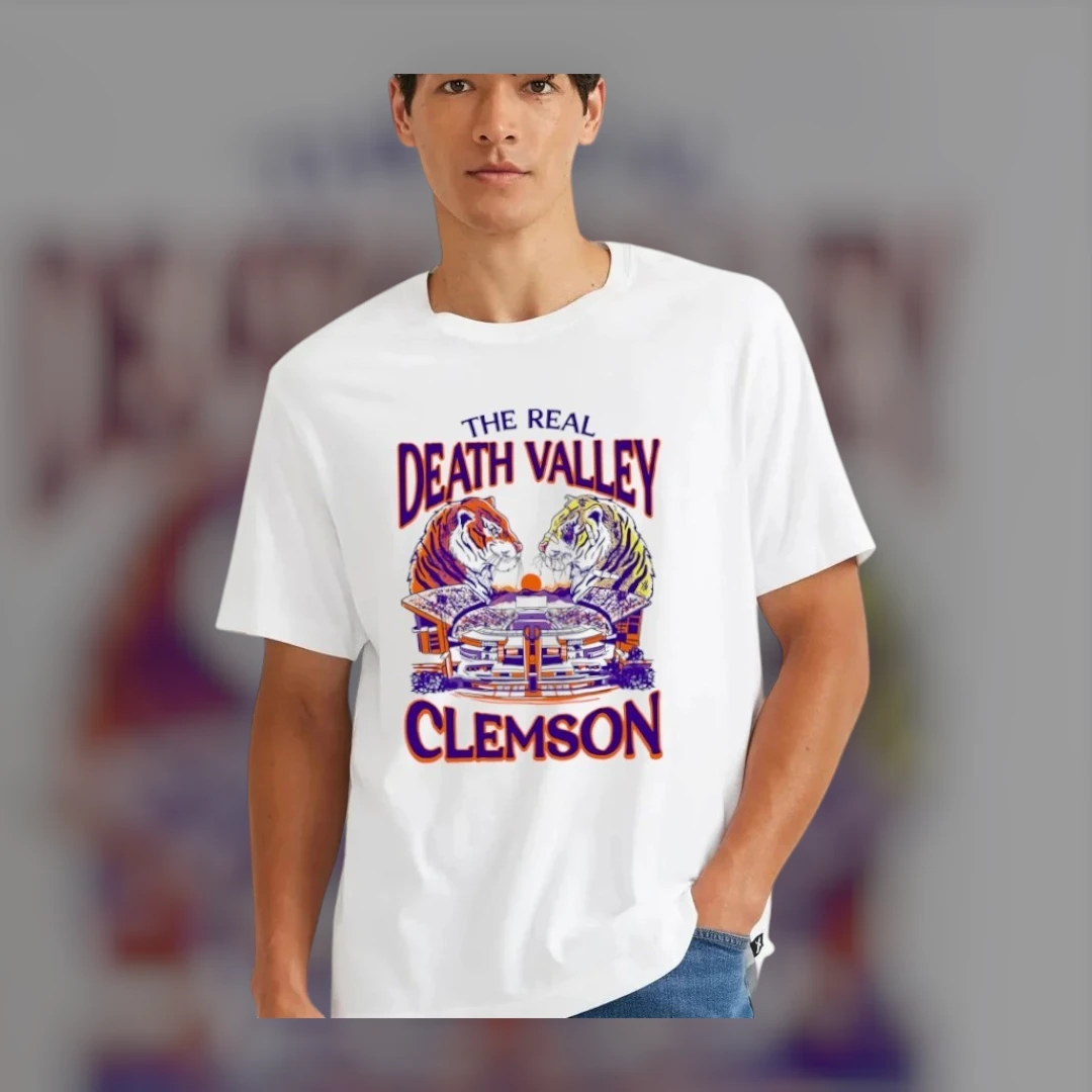 The Real Death Valley Clemson Tigers Rivalry Retro Football Tee