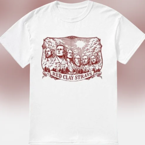 The Red Clay Strays Band Vintage Graphic Tee, Retro Country Americana Music Concert T-Shirt for Fans