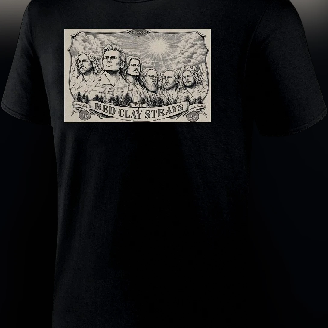 The Red Clay Strays Tee Vintage Country Rock Band Concert Graphic T-Shirt for Music Fans