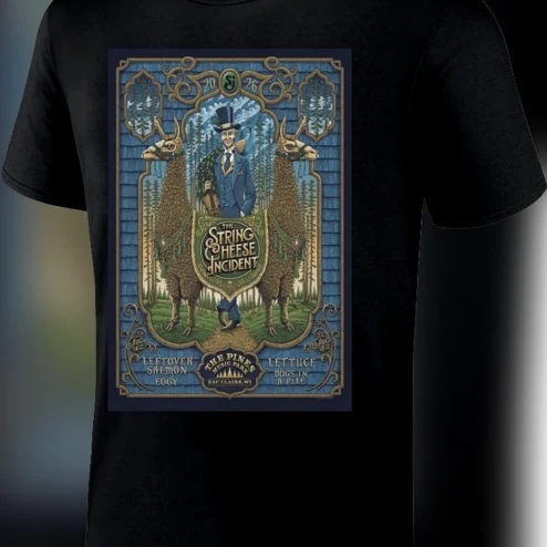 The String Cheese Incident The Pines Music Park Eau Claire WI Tee 2026 Jam Band Festival Concert Poster Shirt