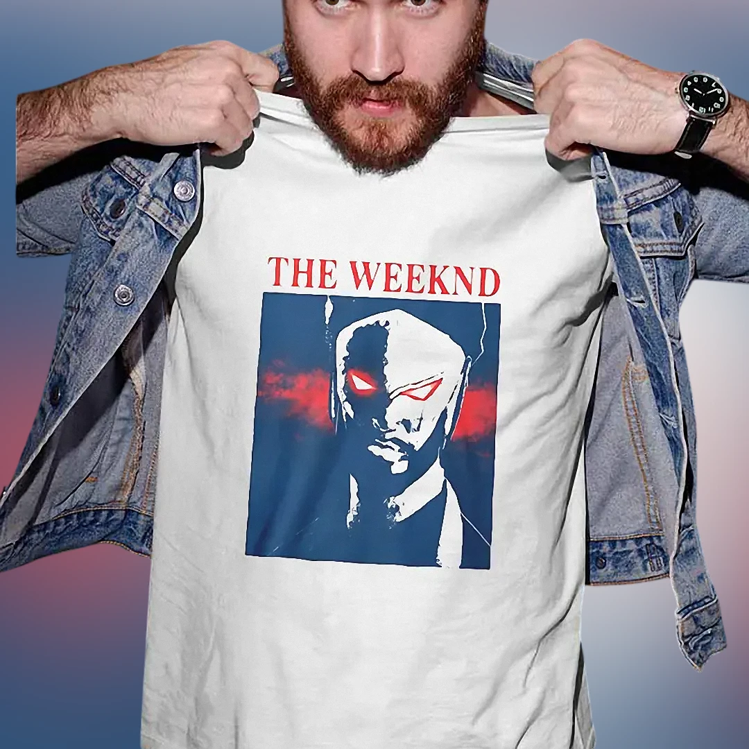 The Weeknd Tee Dark Portrait Graphic Concert Shirt for Fans