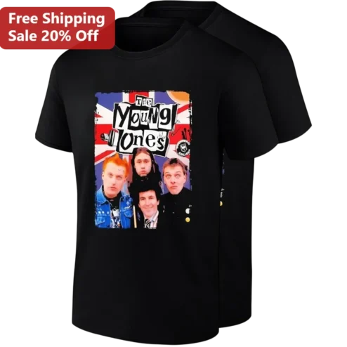 The Young Ones Tee Retro 80s British Comedy Sitcom Graphic Shirt Gift for Fans Rick Vyvyan Neil Mike