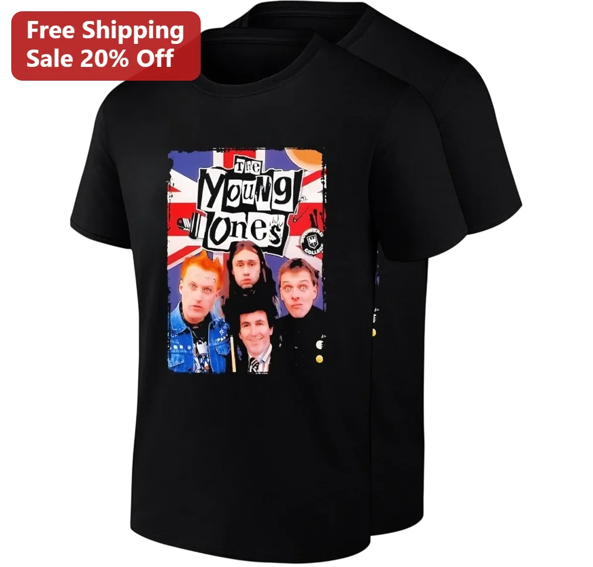 The Young Ones Tee Retro 80s British Comedy Sitcom Graphic Shirt Gift for Fans Rick Vyvyan Neil Mike