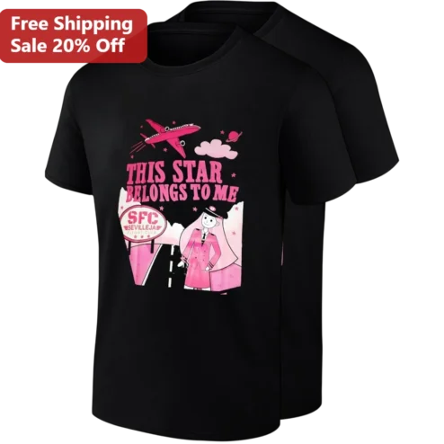 This Star Belongs To Me Tee Cute Female Pilot Flight Club Aviation Shirt Gift for Her