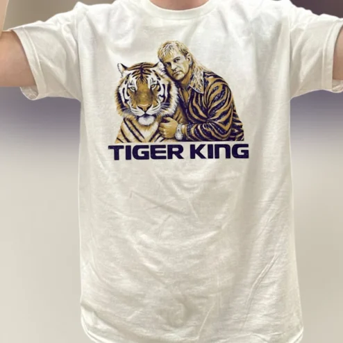 Tiger King Joe Exotic Graphic Tee, Retro Pop Culture Novelty Shirt for Men and Women