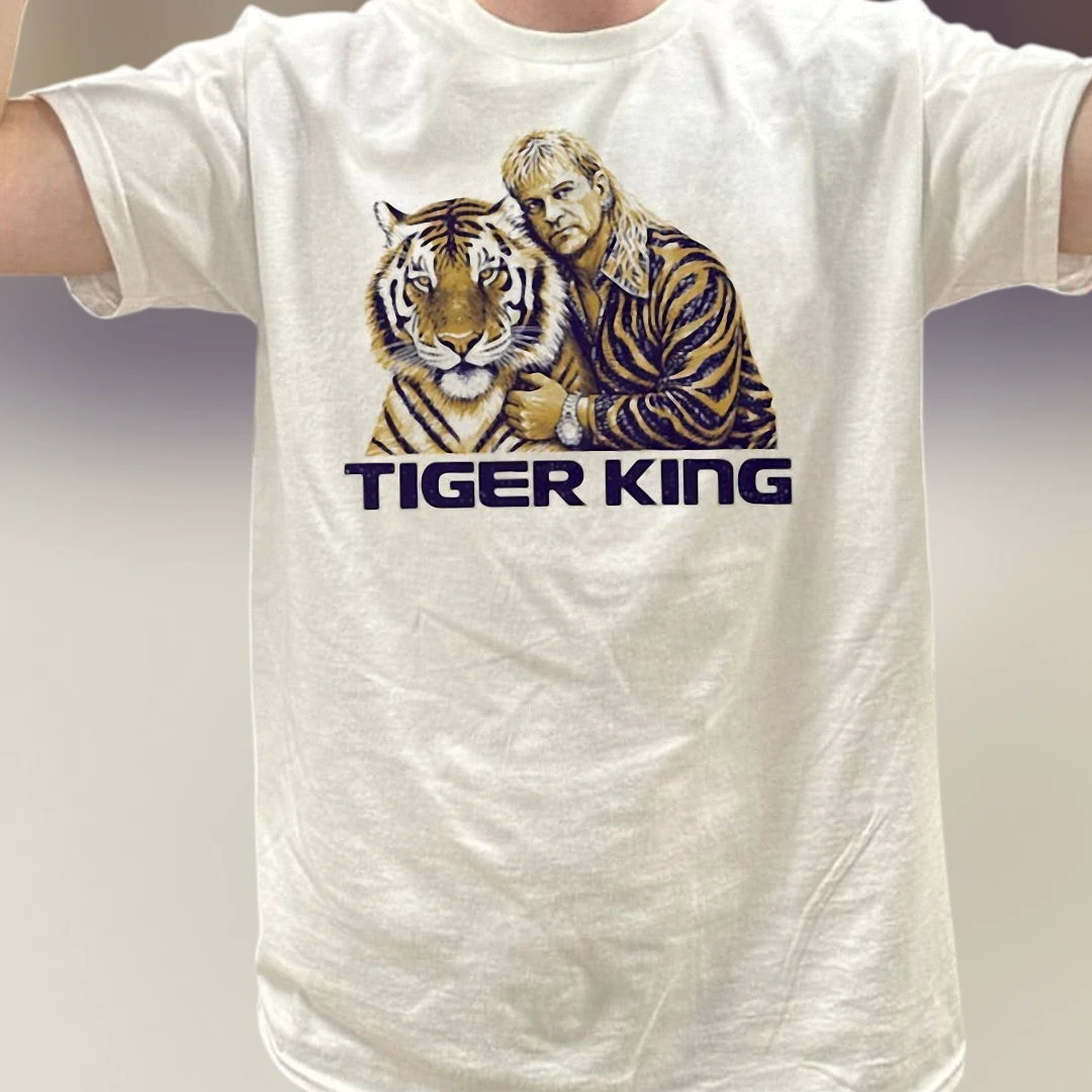 Tiger King Joe Exotic Graphic Tee, Retro Pop Culture Novelty Shirt for Men and Women
