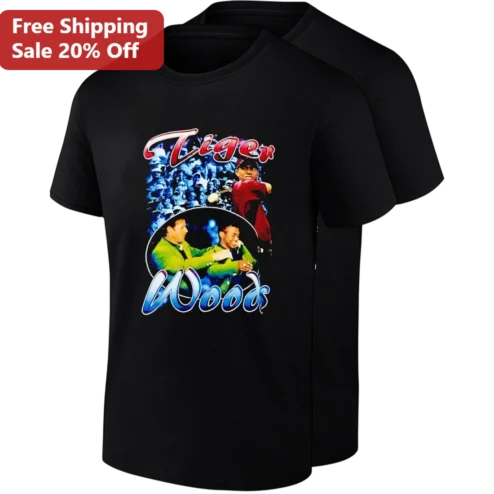 Tiger Woods Vintage 90s Bootleg Rap Tee Retro Golf Legend Graphic Shirt Fan Gift