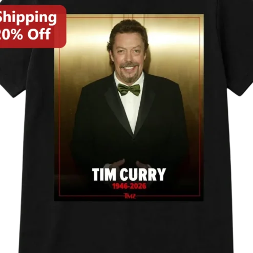 Tim Curry 1946-2026 Memorial Tee, RIP Tim Curry Tribute Shirt Gift for Rocky Horror Picture Show and Cult Classic Movie Fans