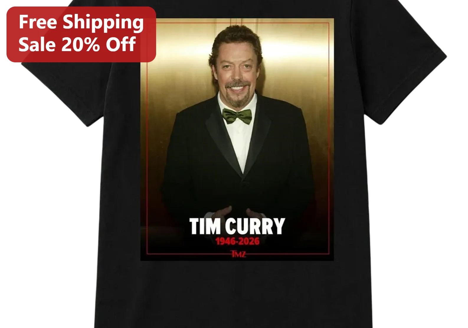 Tim Curry 1946-2026 Memorial Tee, RIP Tim Curry Tribute Shirt Gift for Rocky Horror Picture Show and Cult Classic Movie Fans