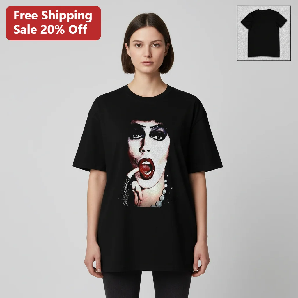 Tim Curry Tee Dr Frank-N-Furter Rocky Horror Picture Show Cult Classic Horror Movie Graphic Tee Gift for Fans