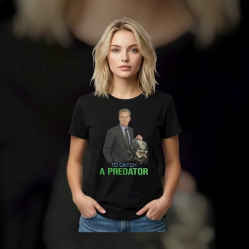 To Catch A Predator Chris Hansen Parody T-Shirt Funny TV Show Meme Graphic Tee