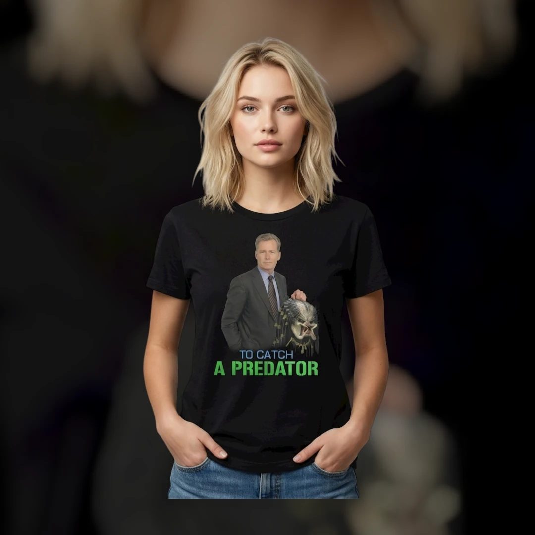 To Catch A Predator Chris Hansen Parody T-Shirt Funny TV Show Meme Graphic Tee