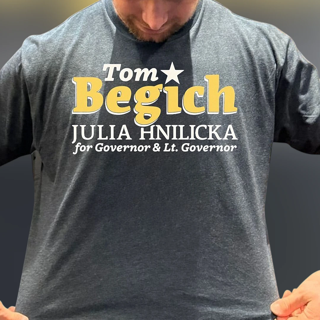 Tom Begich Julia Hnilicka for Governor and Lt Governor Tee, Alaska Political Campaign Graphic T-Shirt