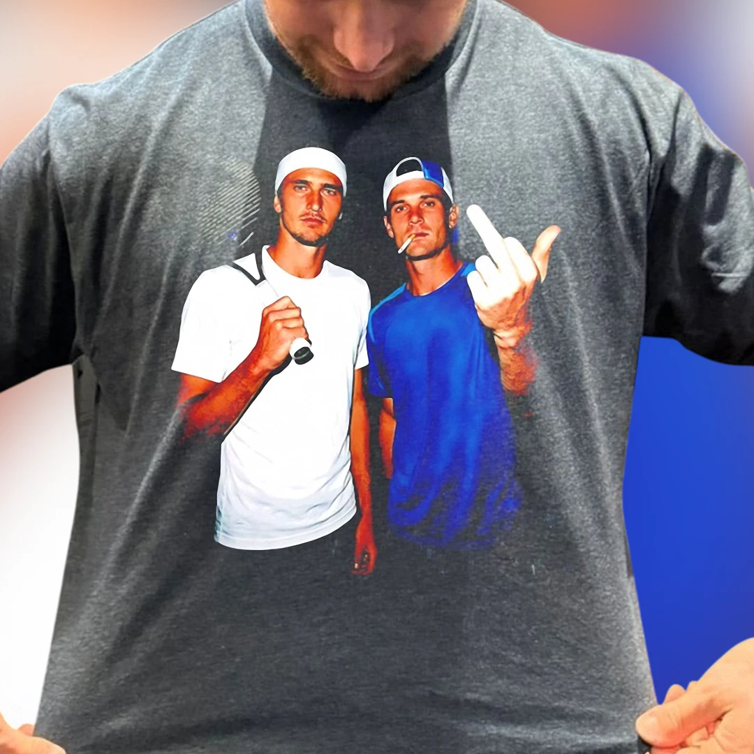 Tommy Paul and Alexander Zverev Graphic Tee, Edgy Tennis Fan Shirt for Men and Women