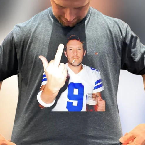 Tony Romo Funny Football Fan Tee Sarcastic Sports Humor Graphic T-Shirt for Men and Women