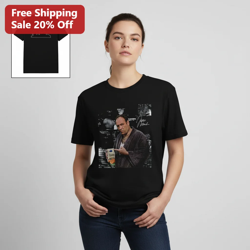 Tony Soprano Tee Vintage The Sopranos Graphic Shirt James Gandolfini Signature Gift for TV Show Fans