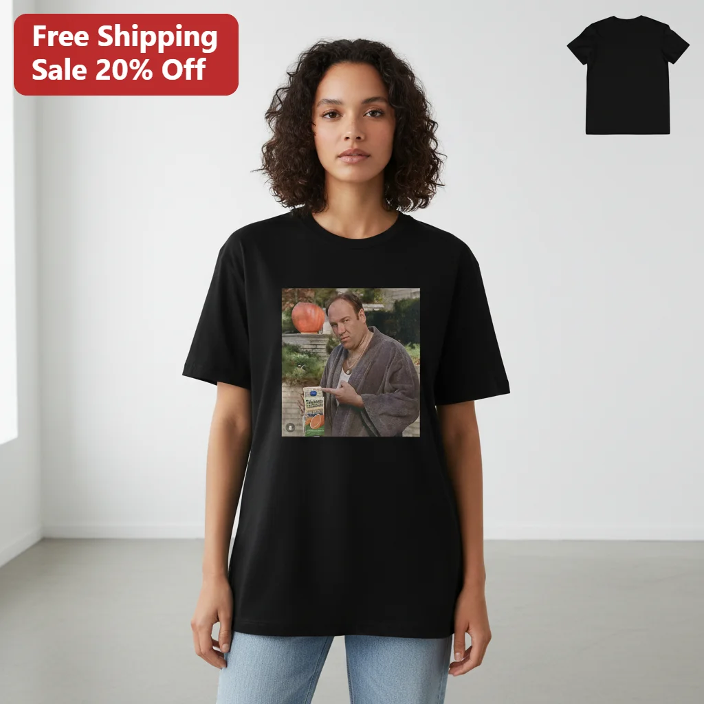 Tony Soprano Tropicana Juice Meme Tee, The Sopranos Funny TV Show Graphic T-Shirt Gift for Fans