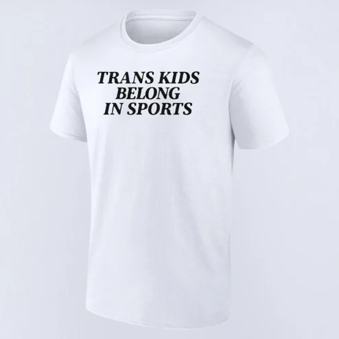 Trans Kids Belong in Sports Tee, Transgender Rights Ally Shirt, Inclusive Sports Advocate Graphic Tee