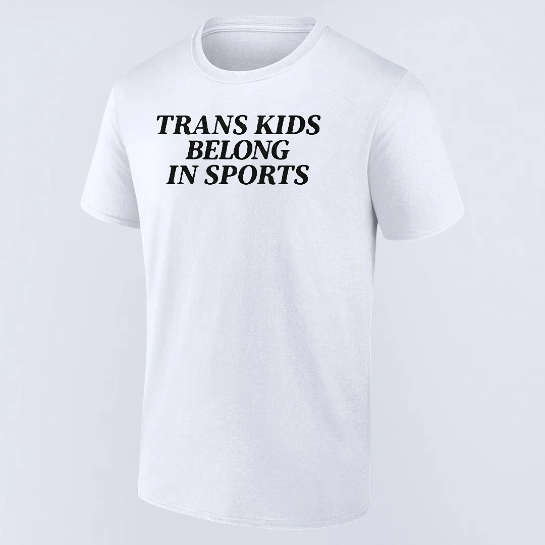 Trans Kids Belong in Sports Tee, Transgender Rights Ally Shirt, Inclusive Sports Advocate Graphic Tee