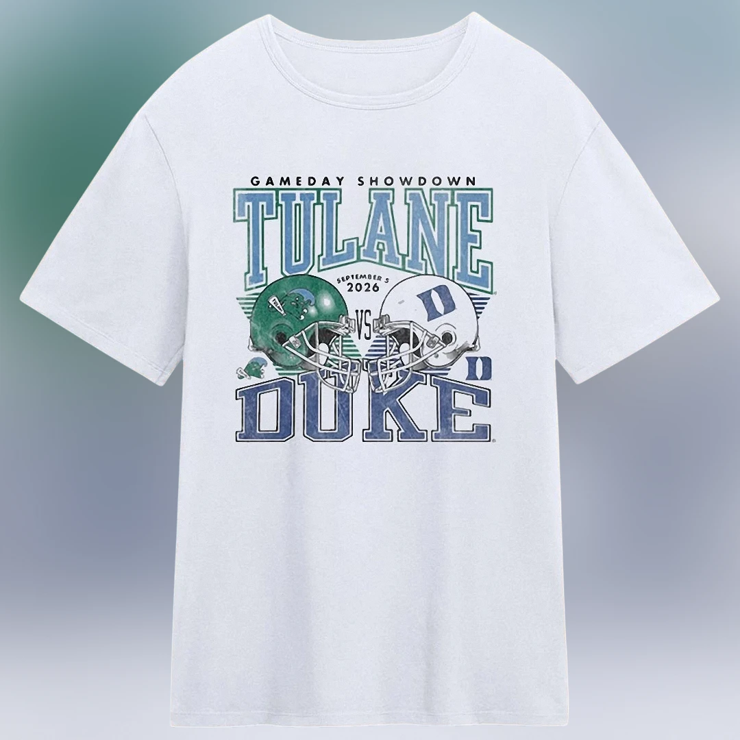 Tulane vs Duke Gameday Showdown September 5 2026 Tee, College Football Rivalry Graphic T-Shirt