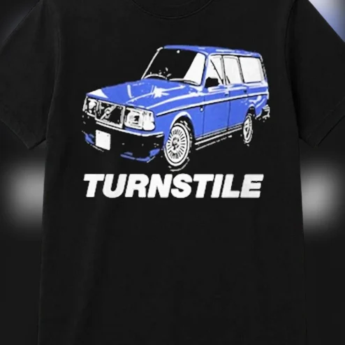 Turnstile Car Graphic Tee, Vintage Hardcore Punk Band Merch Unisex T-Shirt