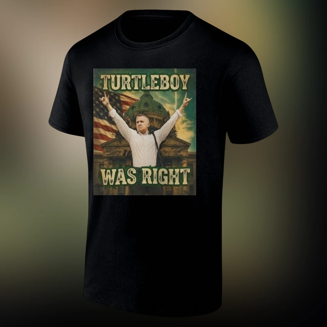 Turtleboy Was Right Tee Political Commentary Graphic T-Shirt Gift