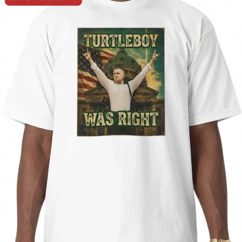 Turtleboy Was Right Tee, Turtleboy News Supporter Shirt, Political Satire Graphic Tee Gift for Men Women