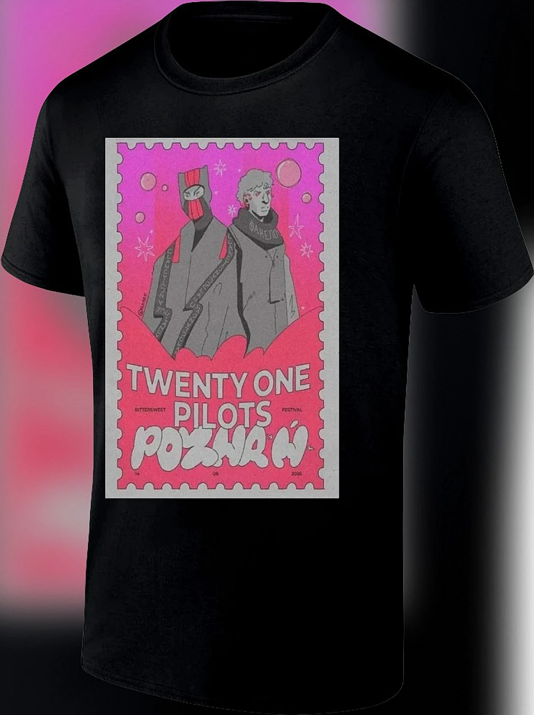 Twenty One Pilots Poznań Graphic Tee, Bittersweet Festival Tour Souvenir Shirt, Alternative Band Merch Music Fan Gift