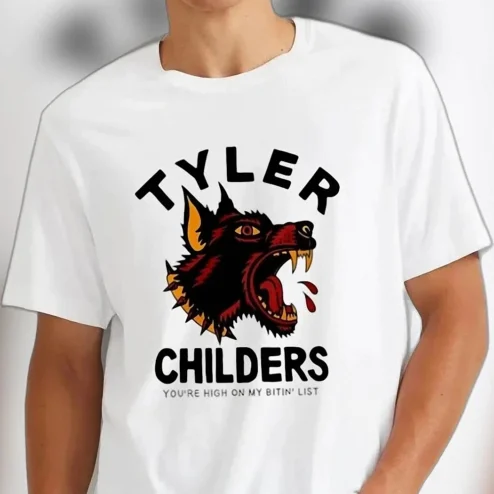 Tyler Childers Bitin' List Graphic Tee, You're High on My Bitin' List Shirt for Country Music Fans